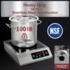 1800W NSF Certified Commercial Range Powerful Countertop Burner Pro Chef Professional 4