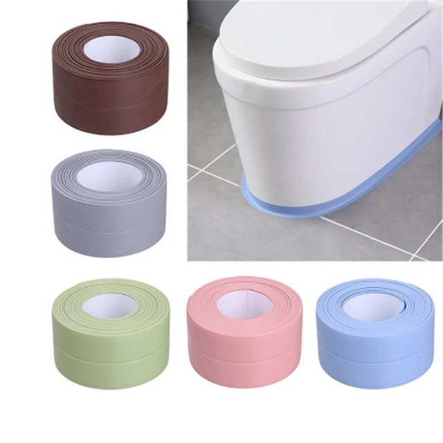 Tira de sellado impermeable autoadhesiva, cinta de sellado para baño,  cocina, fregadero, baño, PVC, pegatina de