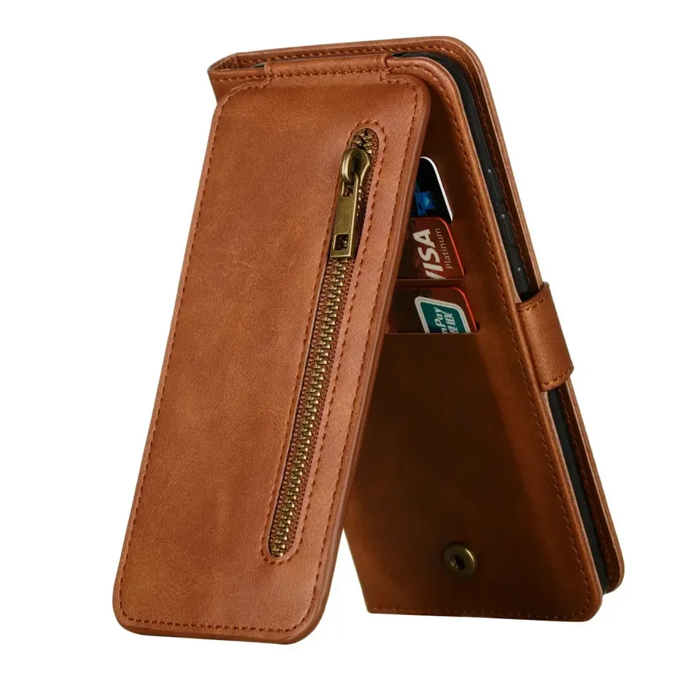 TingYR Cover Per OnePlus 8T Con Portafoglio E Supporto - Flip In Pelle Con Slot Per Carte Di Credito - Custodia Antiurto Completa, Morbida, Colore Porpora - 2