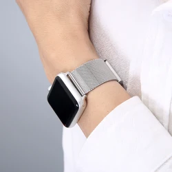 Luxury Stainless Steel Metal Replacement Wristband - 38mm 40mm (Silver)