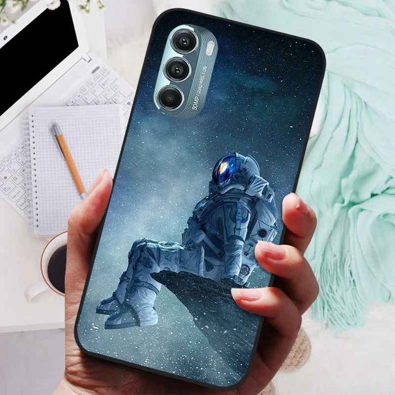 Lion & Wolf Black Silicone Soft Back Protective Case - Sleek & Stylish Cover