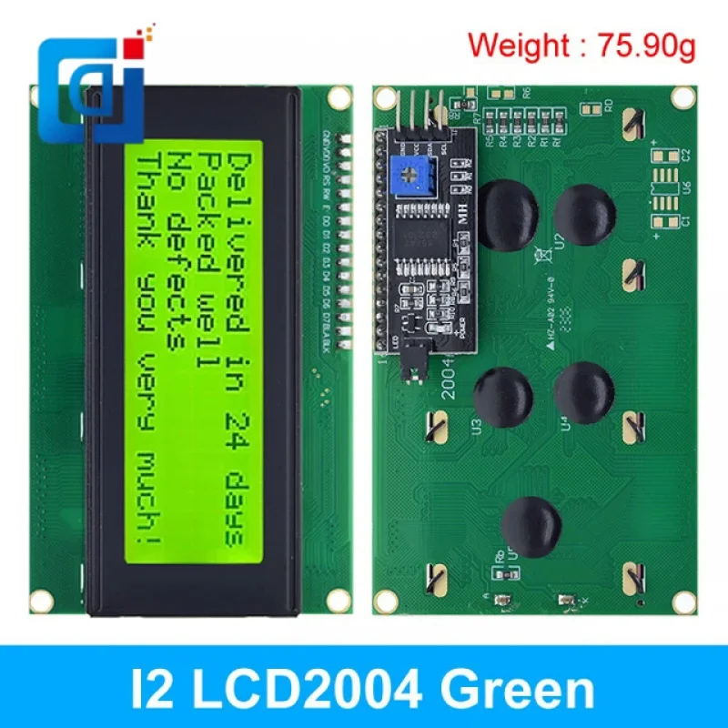 

JCD LCD2004 I2C 2004 20x4 2004A Blue/Green screen HD44780 Character LCD /w IIC/I2C Serial Interface Adapter Module For Arduino