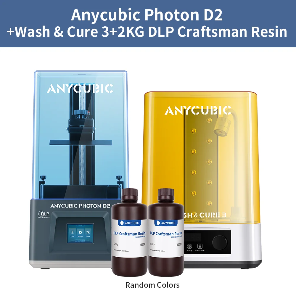 ANYCUBIC Photon D2 DLP 3D プリンター デュアル アルゴリズム 超高