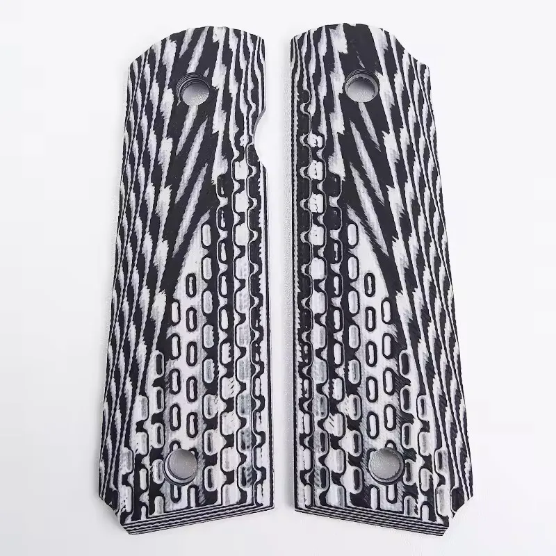 1 Pair G10 Composite Material 1911 Grips Handle Capsule Pattern Patches Shank Scales DIY Making Modify Repair Accessories