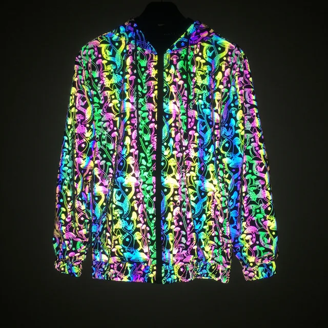 Holographic Reflective Mushroom Pattern Jacket 4
