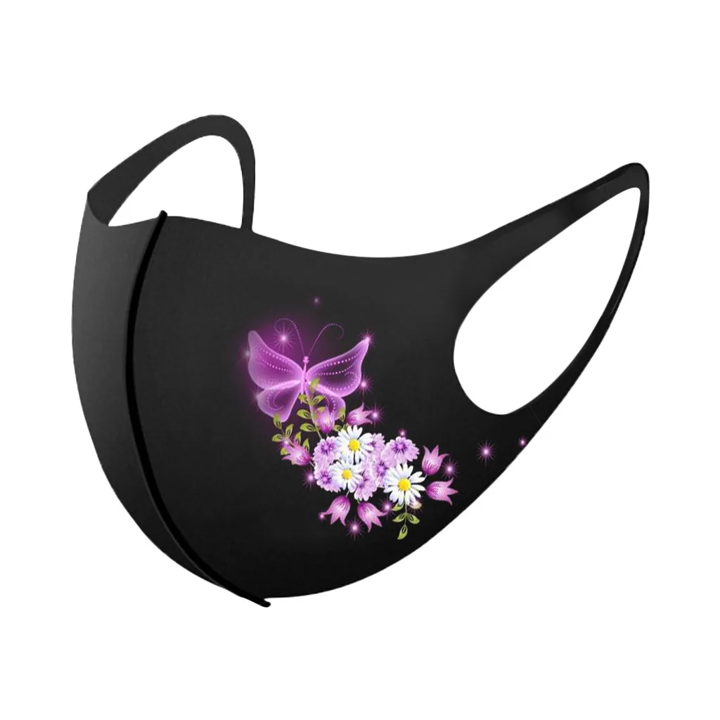1PC Adult Prints Protection Face Mask Washable Earloop Outdoor Dust-Proof Disposable