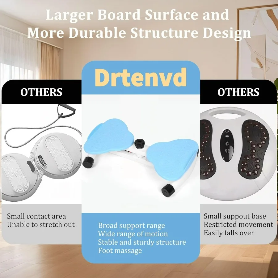 Waist Twister Machine Exercise, Ab Twister Board for Slim Waist and Core Ab Exercise, Noiseless Ab Machine with 300 lbs Weight C