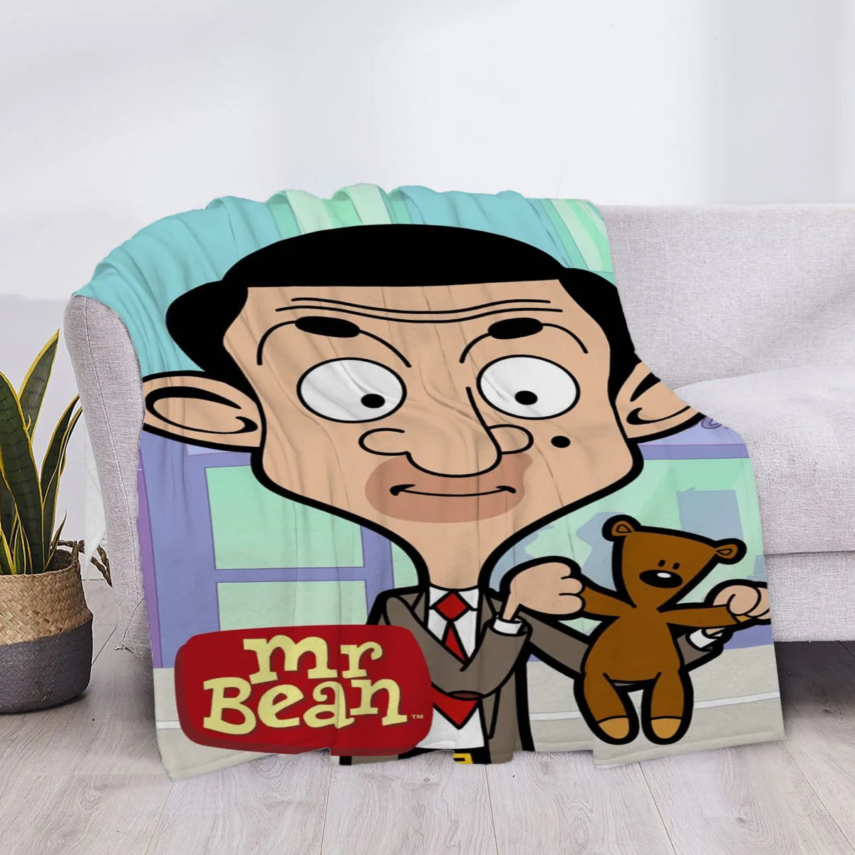 Star Blanket Mr Bean Cartoon Fluffy Soft Blankets & Throws Luxury Cover Sofa Knee Microfiber Anime Throw Child Cute Children's 4