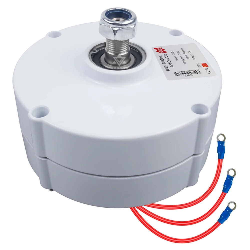 Générateur Éolien Aimant Permanent 1000W 12V/24V/48V - Alternateur Synchrone 3 Phases
