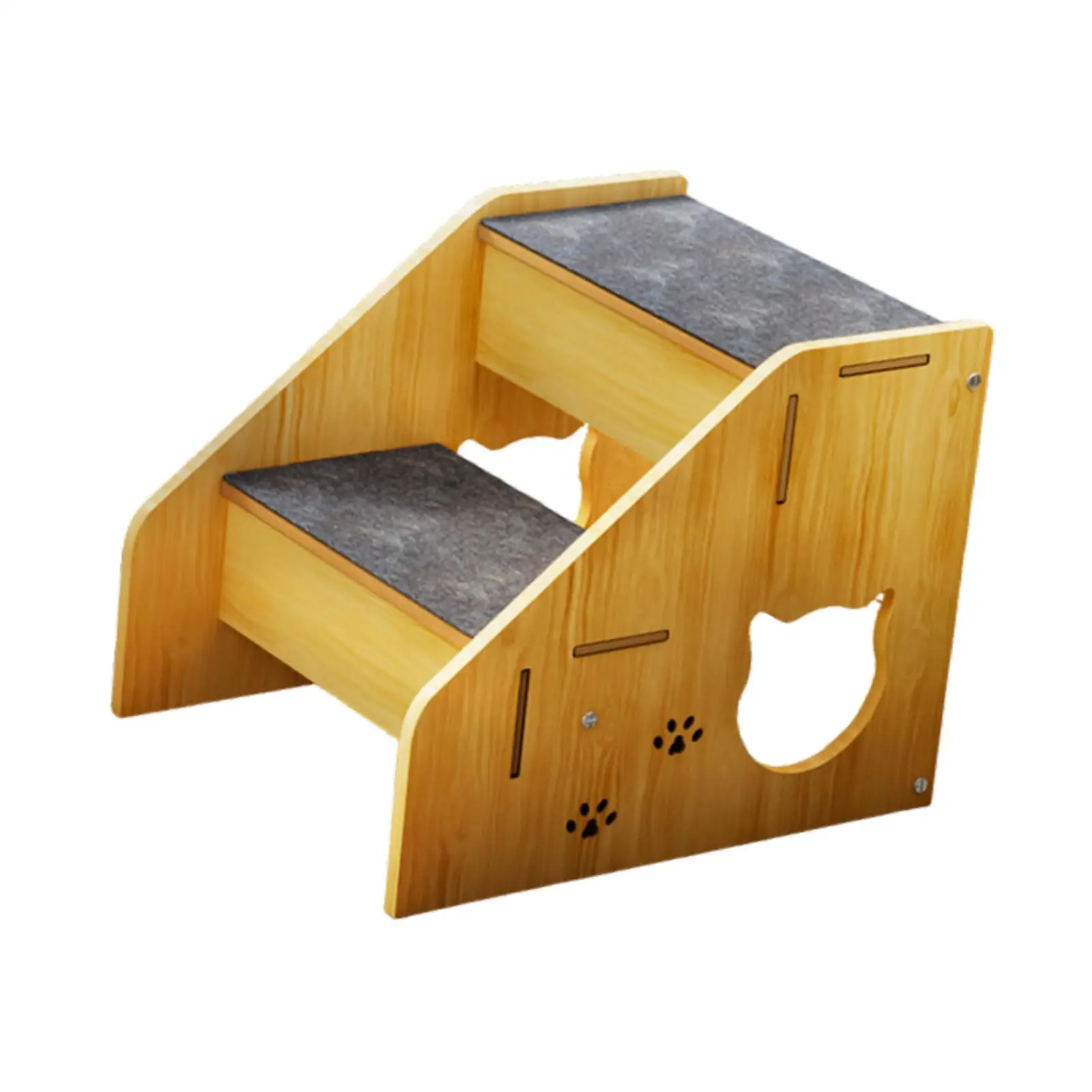 Wooden Pet Stairs 2 Step Dog Ladder for Small Dogs Cats Puppy Older Animals Safety Ramps House Sofa Climbing Aids Pet Supplies Wooden Pet Stairs 2 Step Dog Ladder for Small Dogs Cats Puppy Older Animals Safety Ramps House Sofa Climbing Aids Pet Supplies