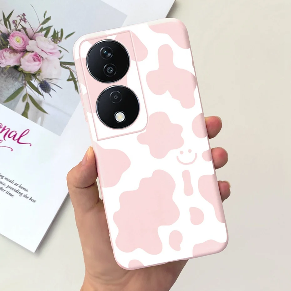 Lovely Printed Candy Color Phone Case - Soft Silicon TPU Shockproof Back Cover