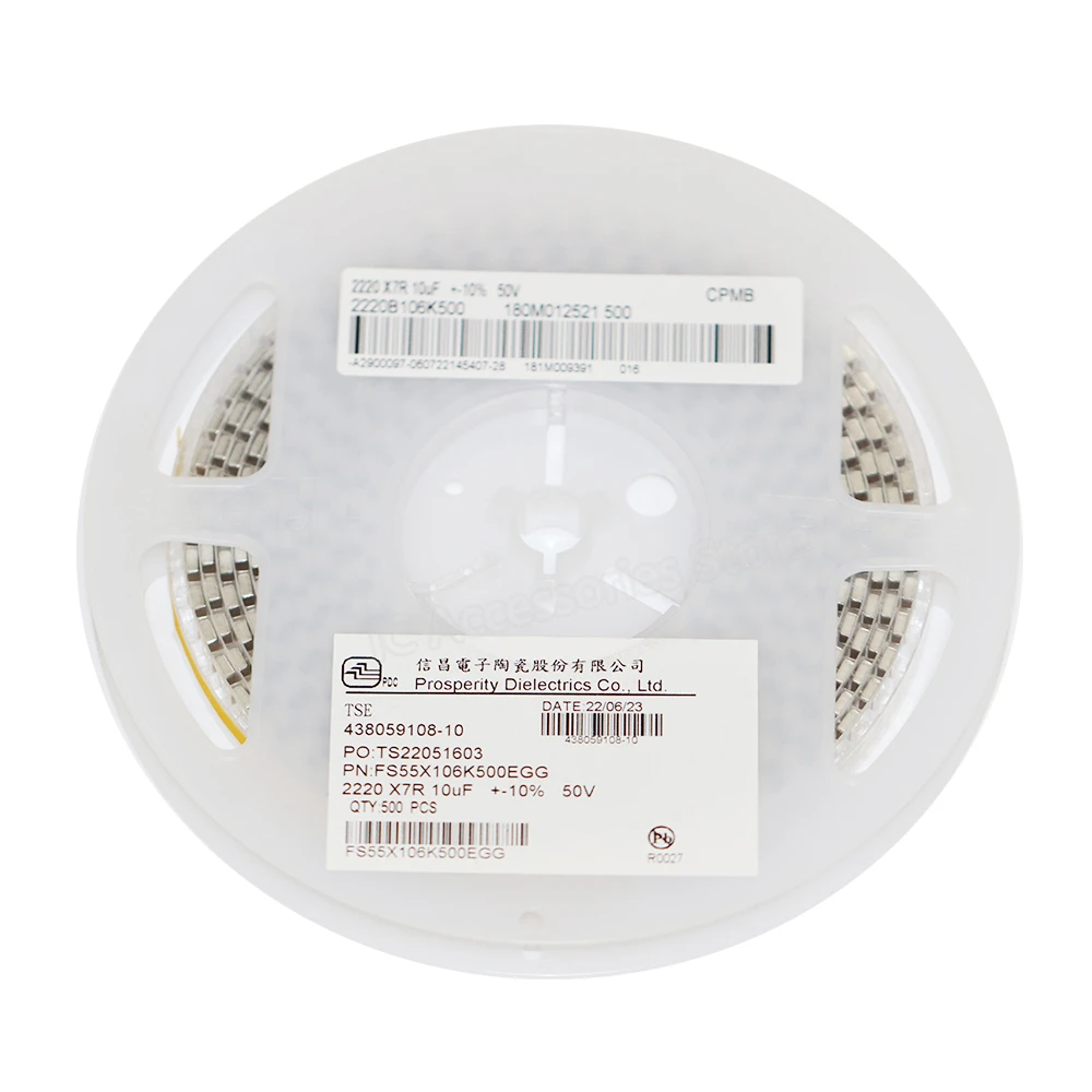 

10PCS FS55X106K500EGG SMD Capacitor (MLCC) 10uF ±10% 50V Brand new original