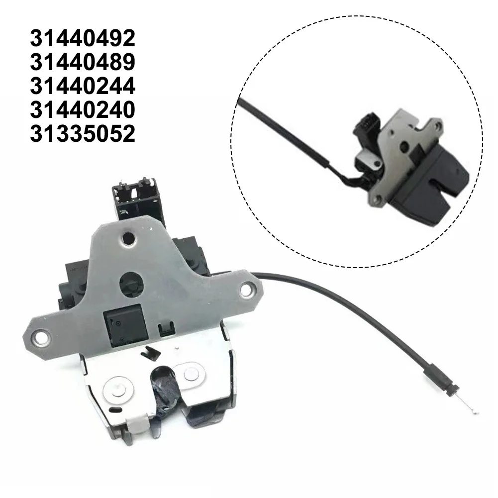 

Durable Boot Lid Lock Tailgate Cap Lock Replacement 1pcs Accessories Black Cover Lock Plastic&Metal For Volvo XC60 2009+