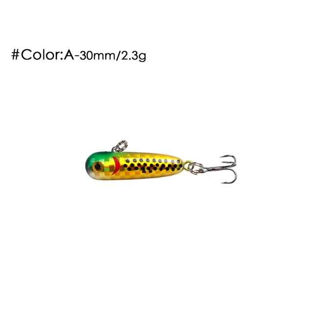 LETOYO 2.3g/2.8g 30mm Mini Sinking Pencil Lure With Tungsten Beads Micro Fishing Bait For Trout Salmon Freshwater Stream Wobbler A 2.3g