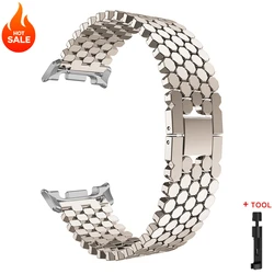 Elegant Metal Alloy Bracelet for Women - Stylish Watch Wristband Strap (Starlight)