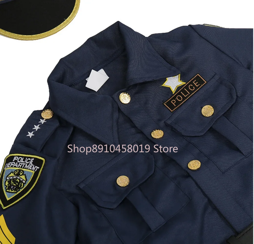 Uniforme de policier pour enfant, modèle luxe