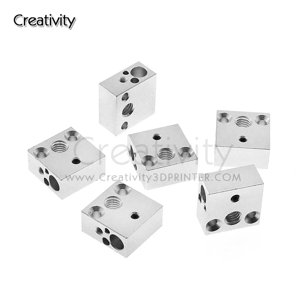 

3D printer Accessories heating block Makerbot MK7 MK8 dedicated print head heated Aluminum block MK8 Extruder