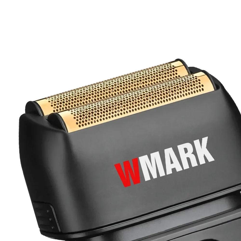 2024 New WMARK NG-986  Professional Electric Shaver Stainless Steel Titanium Plated Two Blade Mesh Razor, Electric Men's Shaver 5