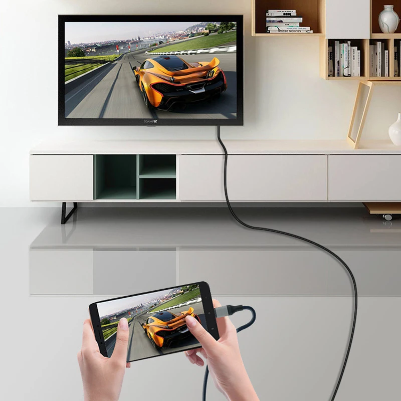2M Ʈ ȭ USB Type-c-HDMI TV HDTV 4K@30Hz 1080P   ȭ ̺ HD ȯ PC ǻ USB  ̺