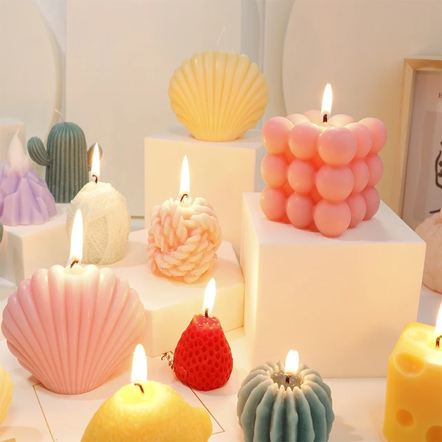 Velas decorativas aromáticas para el hogar, soportes perfumados de