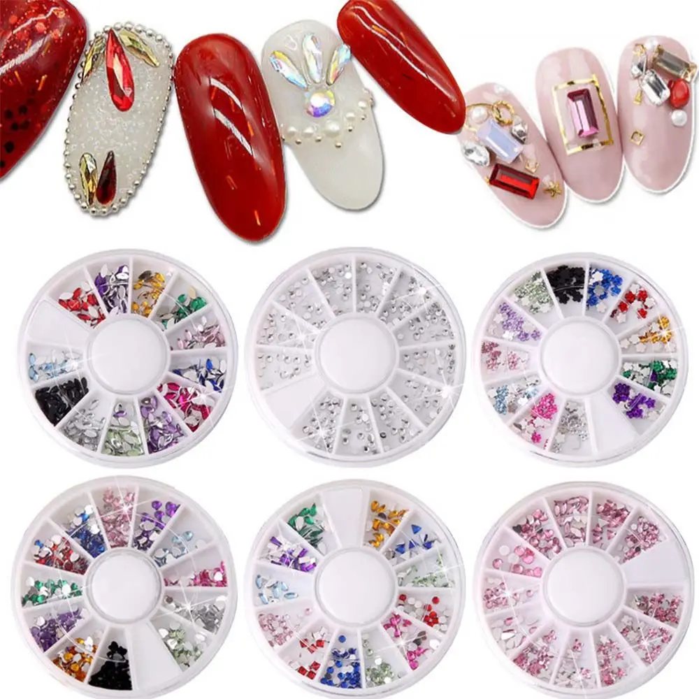 Accessories Acrylic Nail  Accessories Gems Stones Nail  Charms Diamond Nail Decoration Crystal Nail Rhinestone Nail Jewelry Set