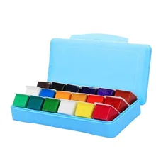 

18 Colors Professional Gouache Watercolor Paints Set 30ml Unique Jelly Cup Design Gouache Paint For Student Artists Supplies