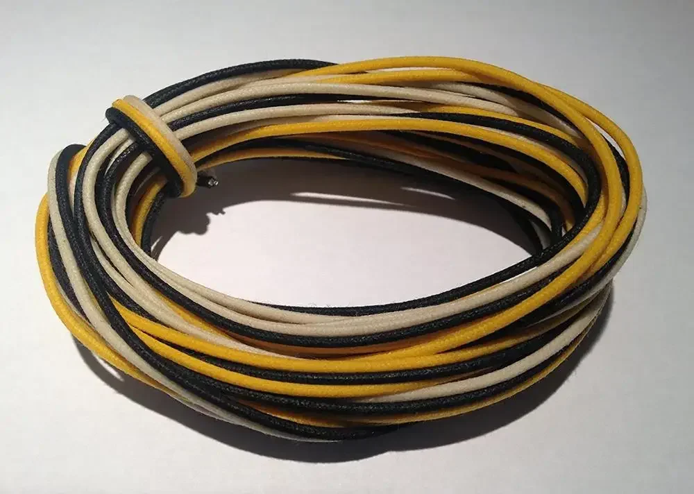 12 Feet ( 6 Feet Black / 6 Feet White) 22 Awg PVC Coated Guitar Wire 22 Gauge - Foto 10