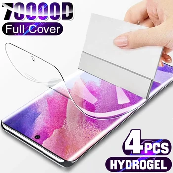 4 pezzi pellicola idrogel copertura completa per Samsung Galaxy S23 S10 S20 S21 S22 S24 S25 Ultra Plus FE A14 A23 A34 A54 pellicola proteggi schermo