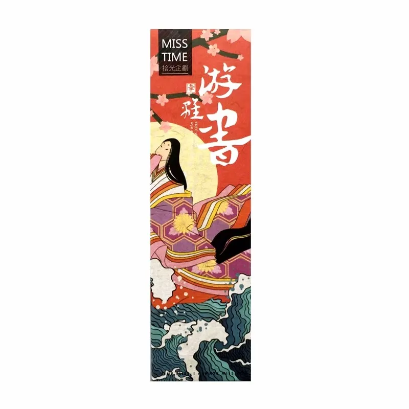 Cute Kawaii Paper Bookmark Vintage Japanese Style Book Marks for Kids Student School Office Stationery 30 Pcs/Set