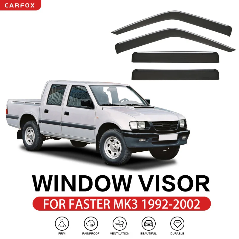 For Isuzu Faster T17 1992-2002 Window Visor Vent Shades Ventvisor Wind Deflectors Visors Rain Guard Shades Visor