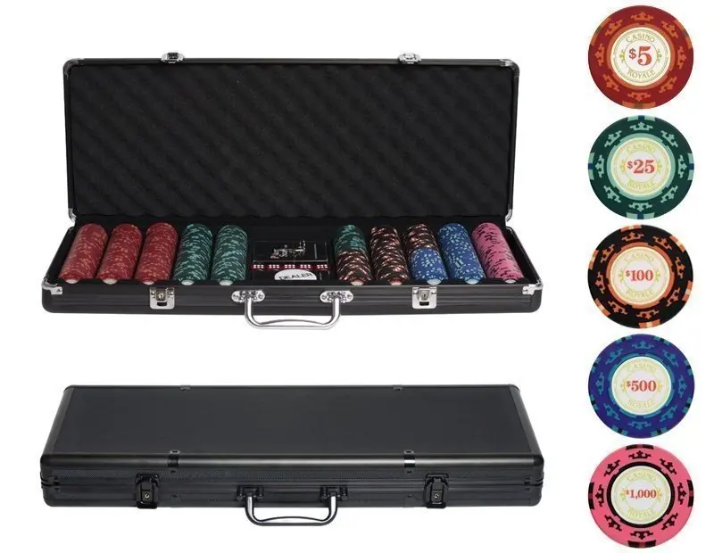 Casino Royale Poker Set For 500 Cr500 Chips Board Game AliExpress