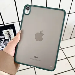 Matte Transparent Tablet Case for iPad Air and Pro Series (Dark Green)