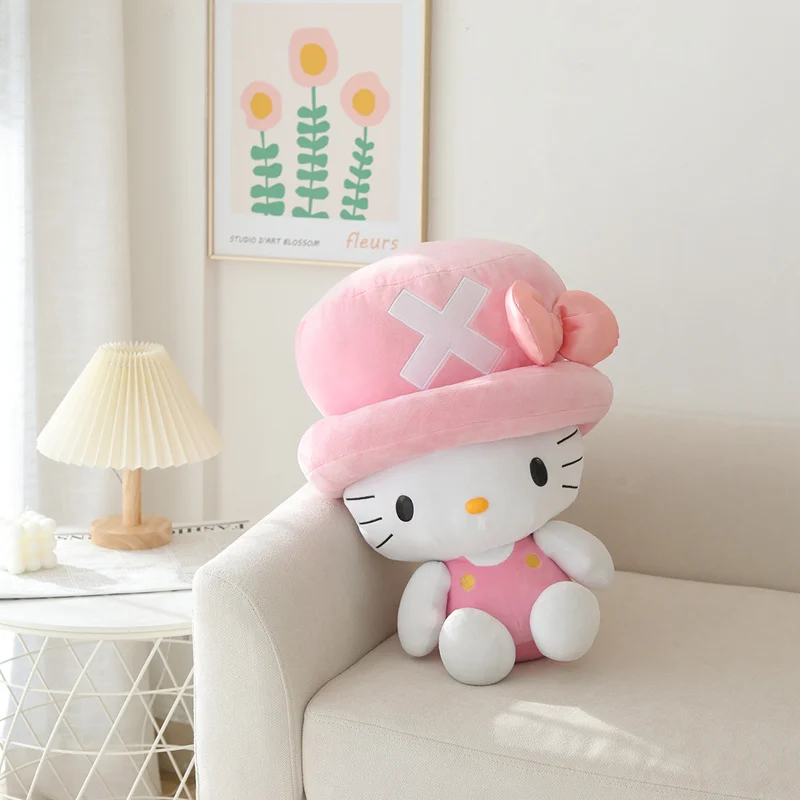 Kawaii Cartoon Series Kuromi Kitty Cat Plush Toy Pillow Soft Stuffed Plushies Anime Cartoon Doll Toys Hobbies Gift For Friend - 3