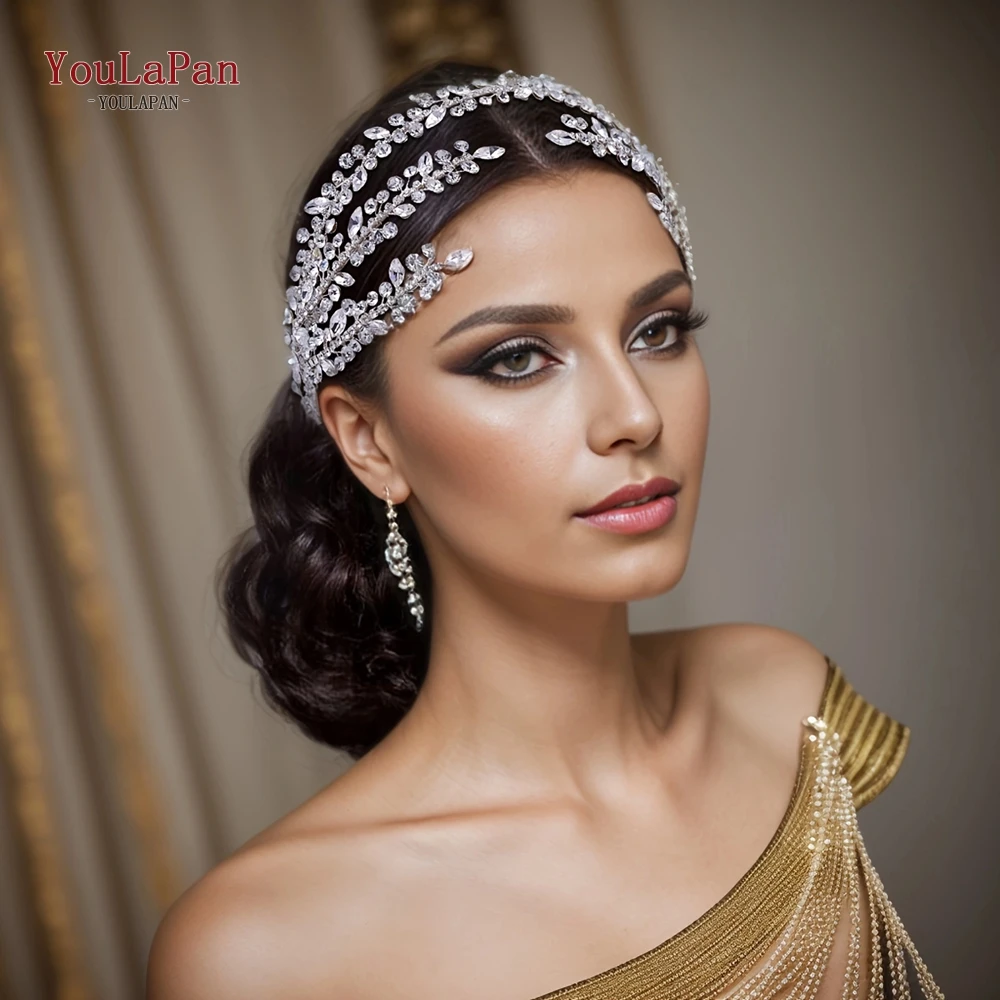 TOPQUEEN Crystal Wedding Headband Rhinestone Decoration Bridal Headpiece Pageant Headdress for Bride Hair Accessories HP496 hair accessories,bridal hair accessories,crown headband