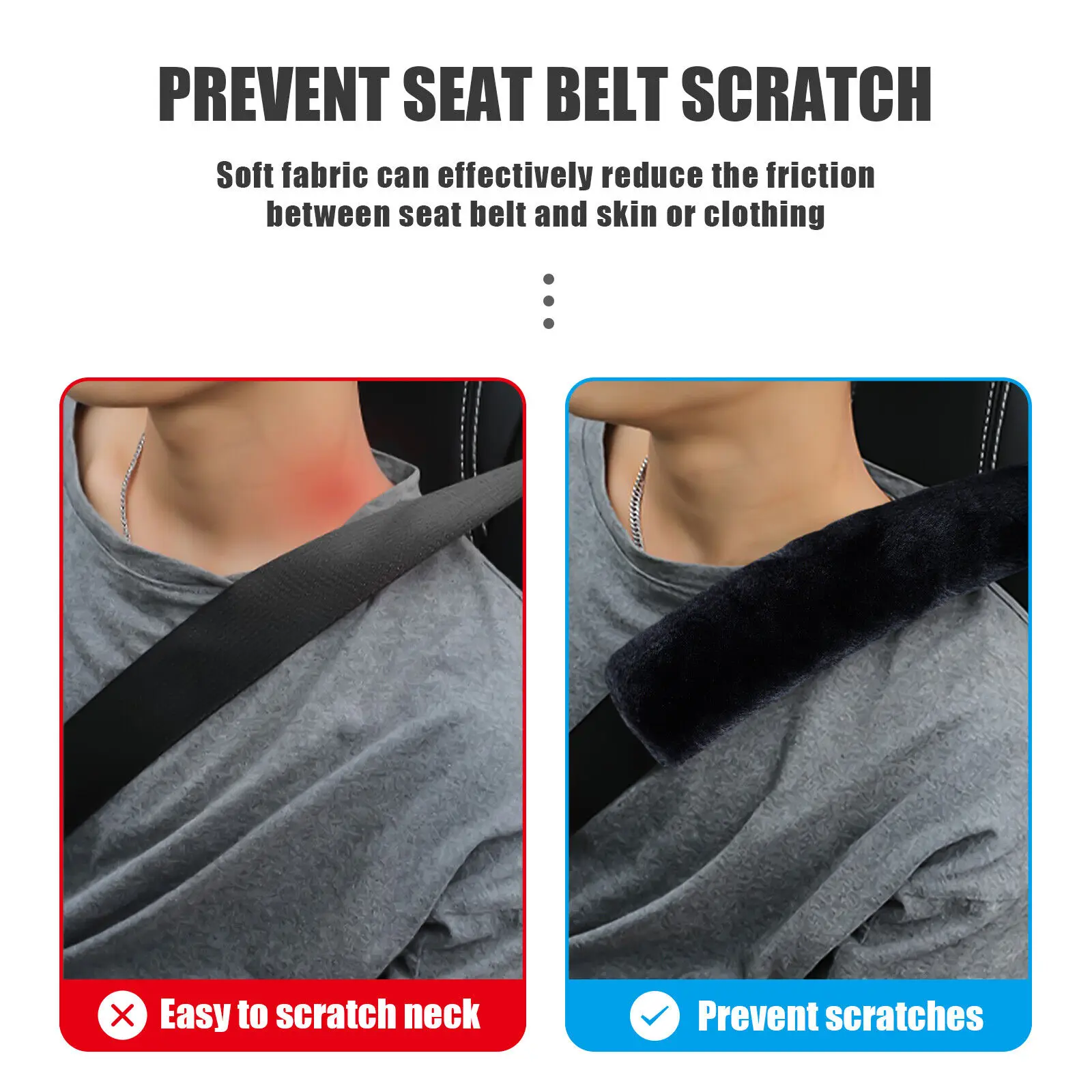 2pcs Children Car Safe Belts Pillows Plush Seat Belt Cover Car Shoulder Pad Adults Kids Sleep Positione Protectr Accessories