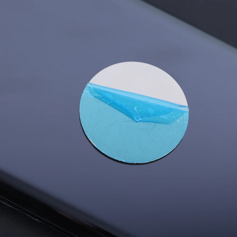 Placche Metalliche Adesive Per Supporti Magnetici Auto - 4 Pezzi Argento E Nero - Foto 10