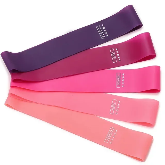 Portable Fitness Workout Equipment Rubber Resistance Bands Yoga Gym Elastic Gum Strength Pilates Crossfit Women Weight Sports 4