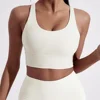 Solid Color Women Cross back Fitness sport Bra high strength Tight Top Comprehensive Training Gym Yoga Underwear With Chest Pad 3