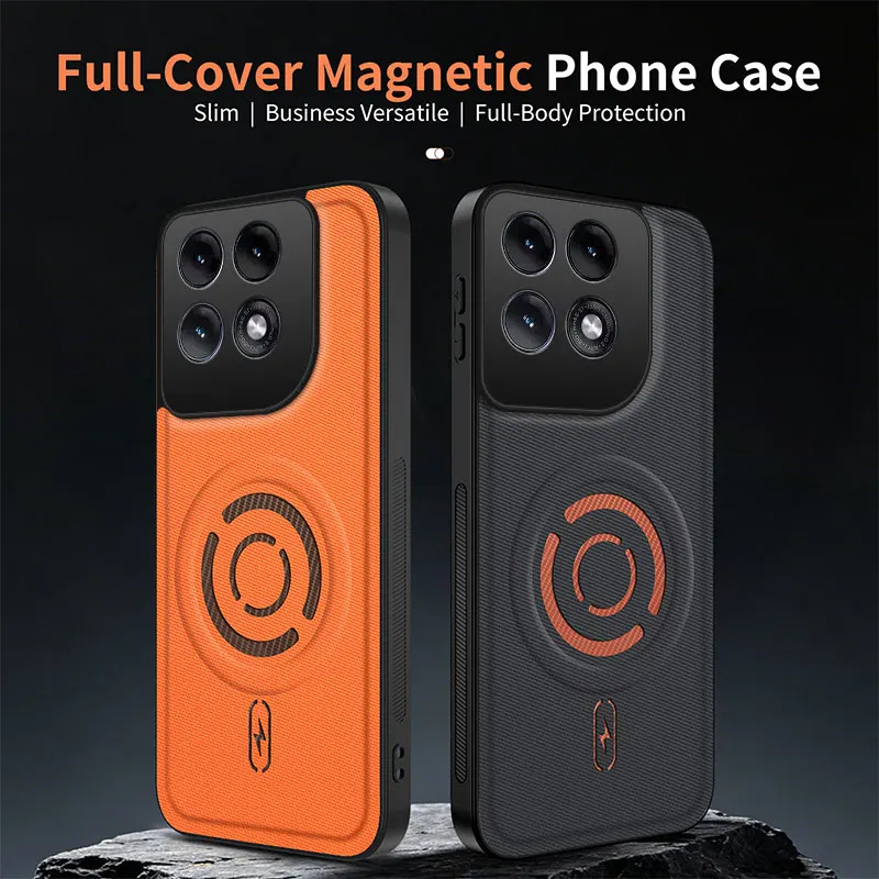 Luxury Magnetic Silicone Shockproof Protective Phone Case