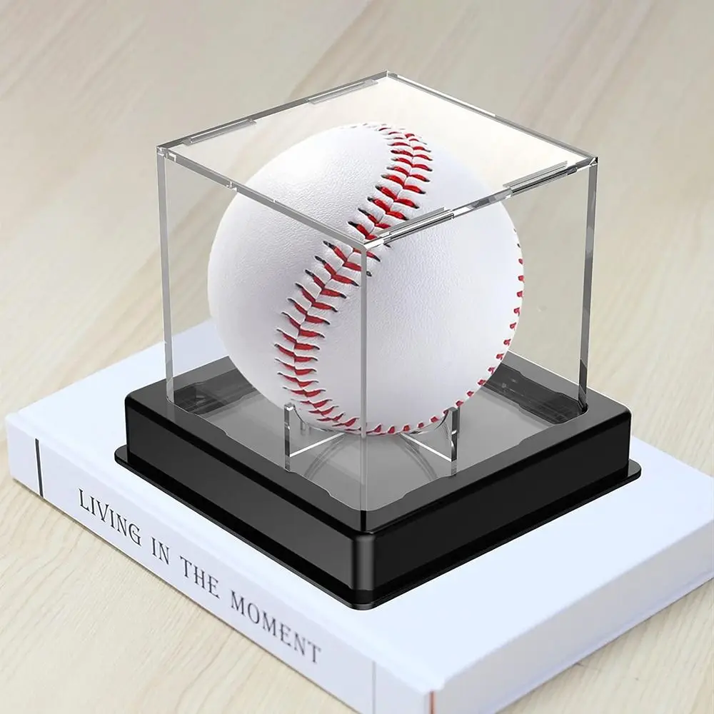 

Ball Protector Baseball Display Case Durable Cube Acrylic Memorabilia Display Case Showcase UV Protected Baseball Storage Box