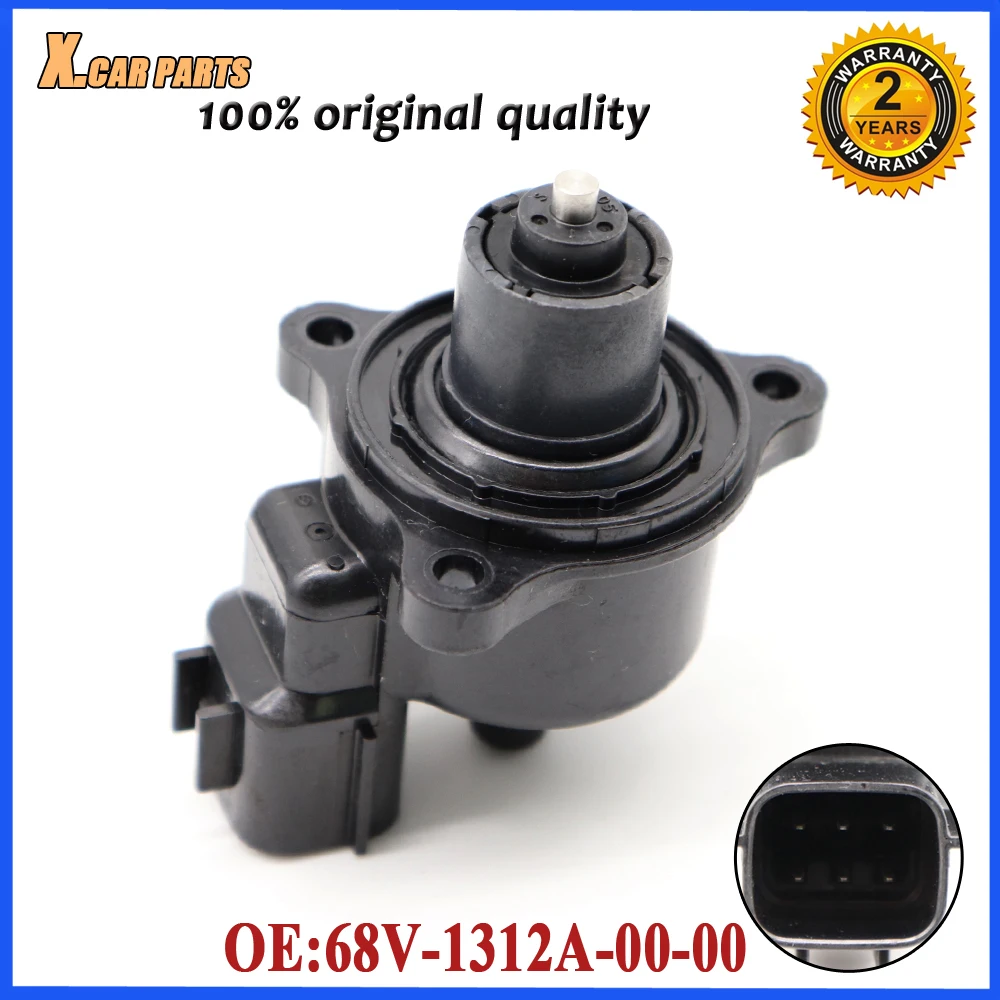 Idle Air Control Valve,Black Car Idle Air Control Valve Replacement Fit for Outboard 63P-1312A-01-00 Idle Air Control Valve IAC 