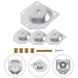 Angled Legs Doitool 14 Degree Angled Furniture Shims Furniture Leg Attachment Plates T-Plate M8 Sofa Legs Hanger Bolts