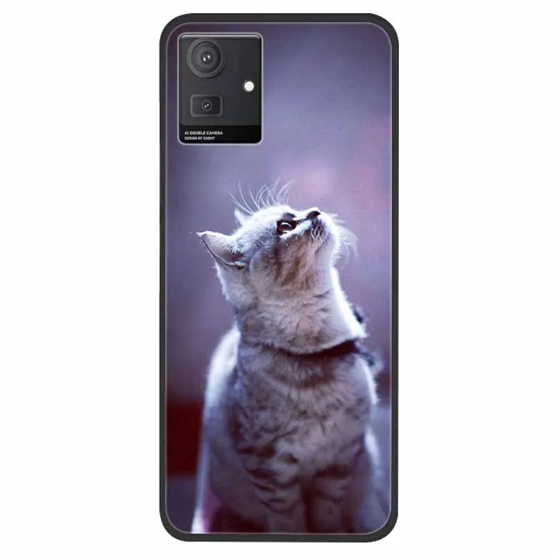 Cubot Note 50 Animal Design TPU Silicone Phone Case - Shockproof Wolf Pattern Protector