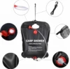 Outdoor Shower Bags 20/40L Foldable Solar Shower Bag Outdoor Bath Water Bag Camping Sun Compact Heated Water Shower Bags Scrubbi 4