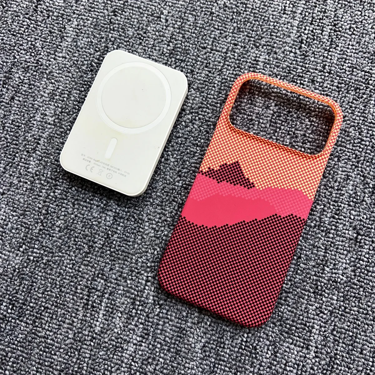 ตัวเลือกสินค้า เคสกันกระแทก คาร์บอนไฟเบอร์ ลายพระอาทิตย์ตก สำหรับ iPhone 17/16/15/14/13/12 Pro Max