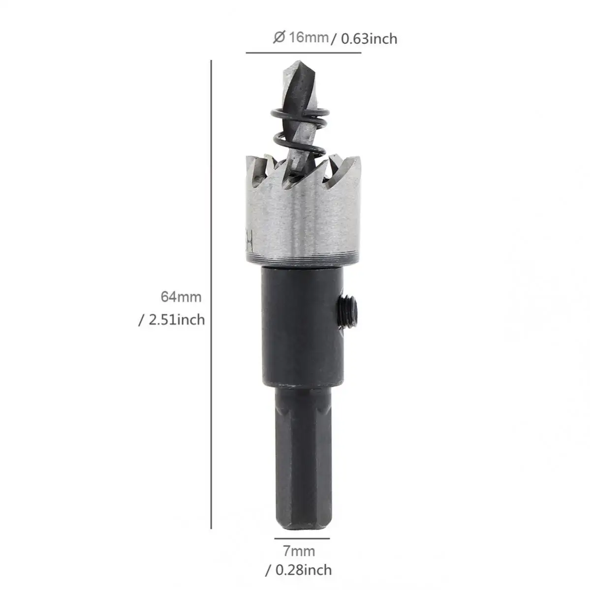 Door Peephole 16mm/0.63inch 220 Degree Door Viewer Peephole Drill Bit Set for 1.57inch to 2.36inch Door Thickness with Rotating Privacy Cover