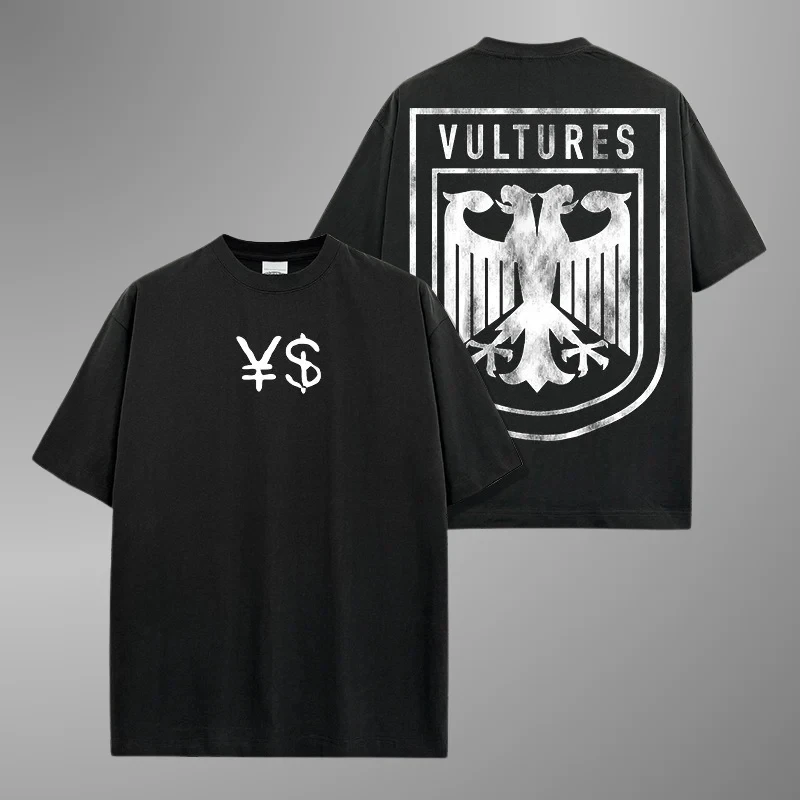 Vultures YZY Kanye West Graphics Vintage T Shirt Men's