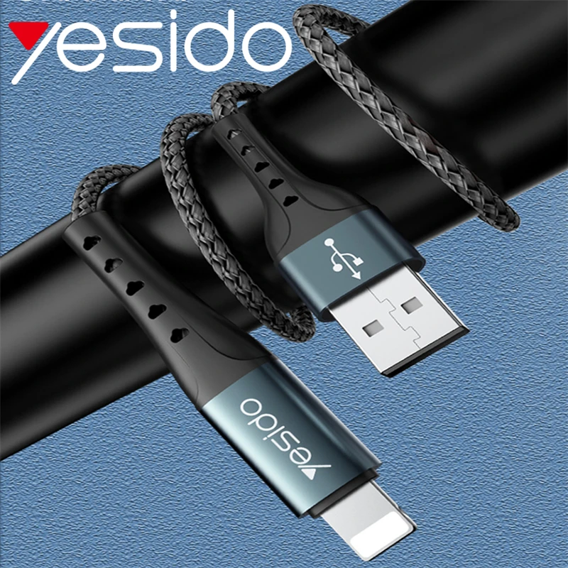 USB-кабель Yesido CA63 для iPhone 12 11 Pro Max 8 X XR быстрая зарядка синхронизации данных кабель