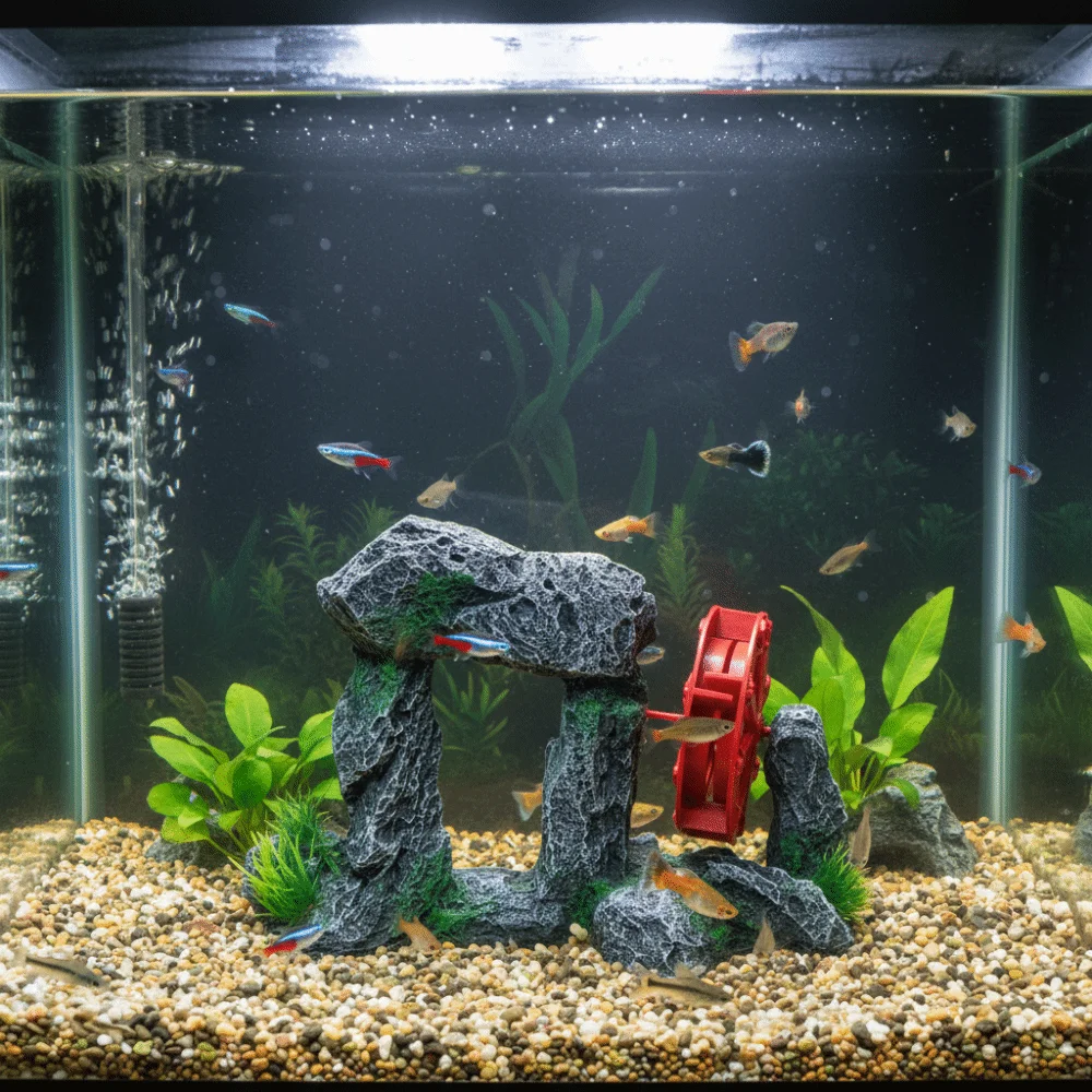 Garden Decor Simulation Fish Tank Ornament Natural Look Retro Rockery Statue Resin Artificial Aquarium Decoration Aquarium Setup