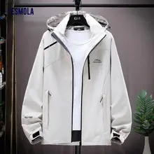 

YESMOLA Men's Winter Jacket Waterproof Hooded Breathable Casual Jacket Autumn Outwear Windbreaker Tourism Mountain Clothing